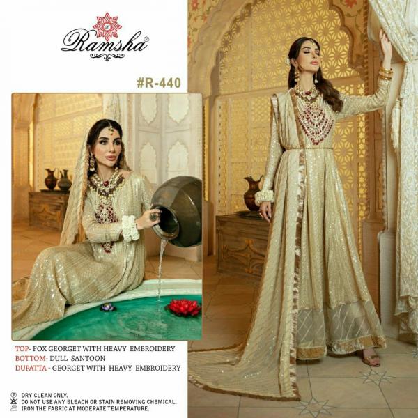 Ramsha R 437 438 440 georgette Designer Pakistani Suit Collection